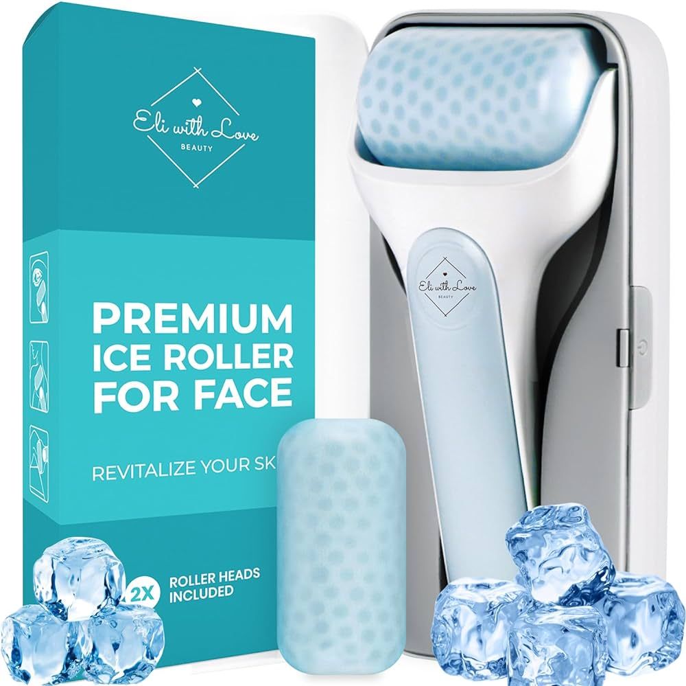 Facial Ice Roller for Face Premium with Carry Case and 2X Rollers for Long Lasting Cold - Eye Rol... | Amazon (US)