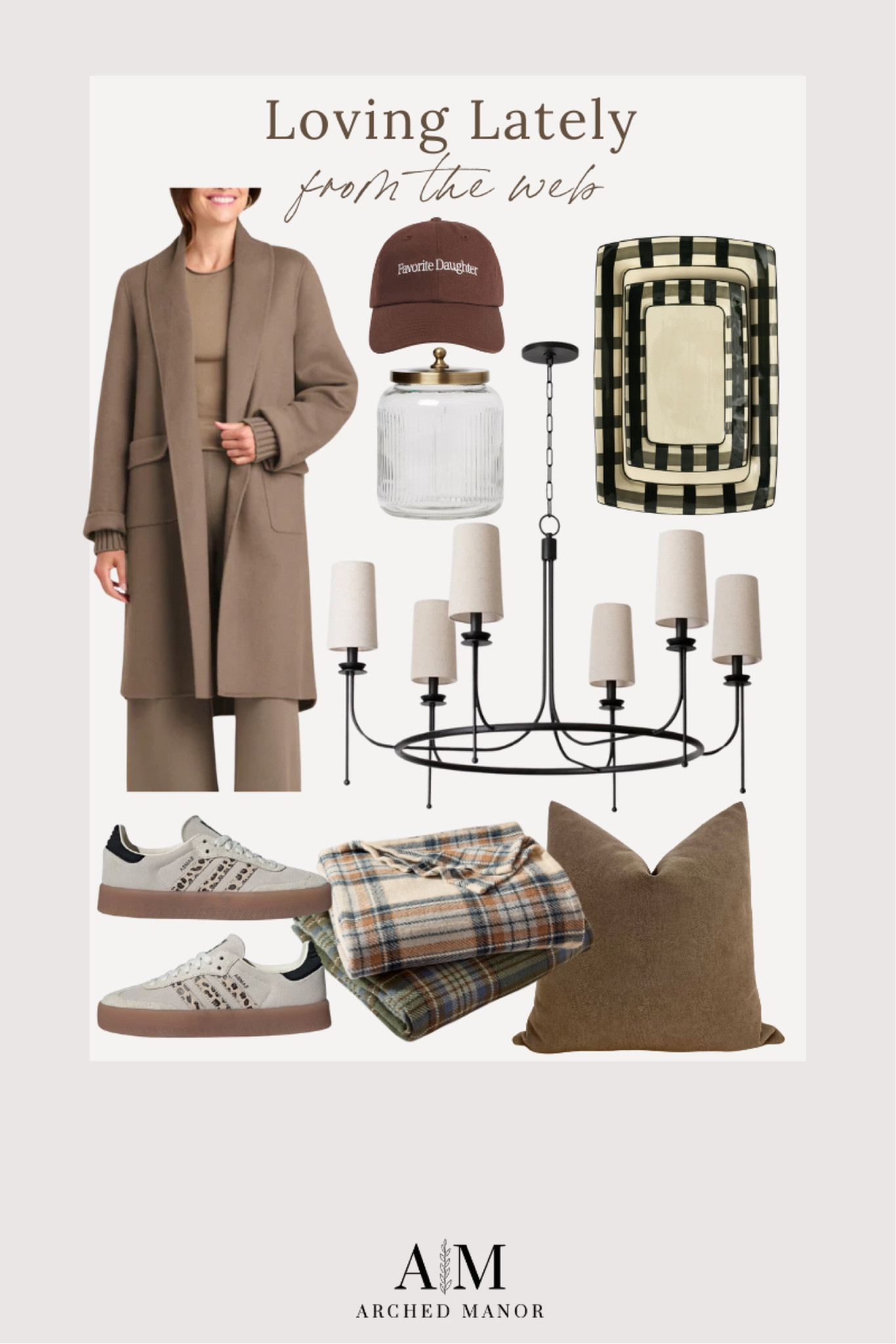 Loving Lately from the Week

Trench coat  sneakers  throw pillow  hat  container  home finds  blankets  ArchedManor 

#LTKStyleTip #LTKSeasonal #LTKHome