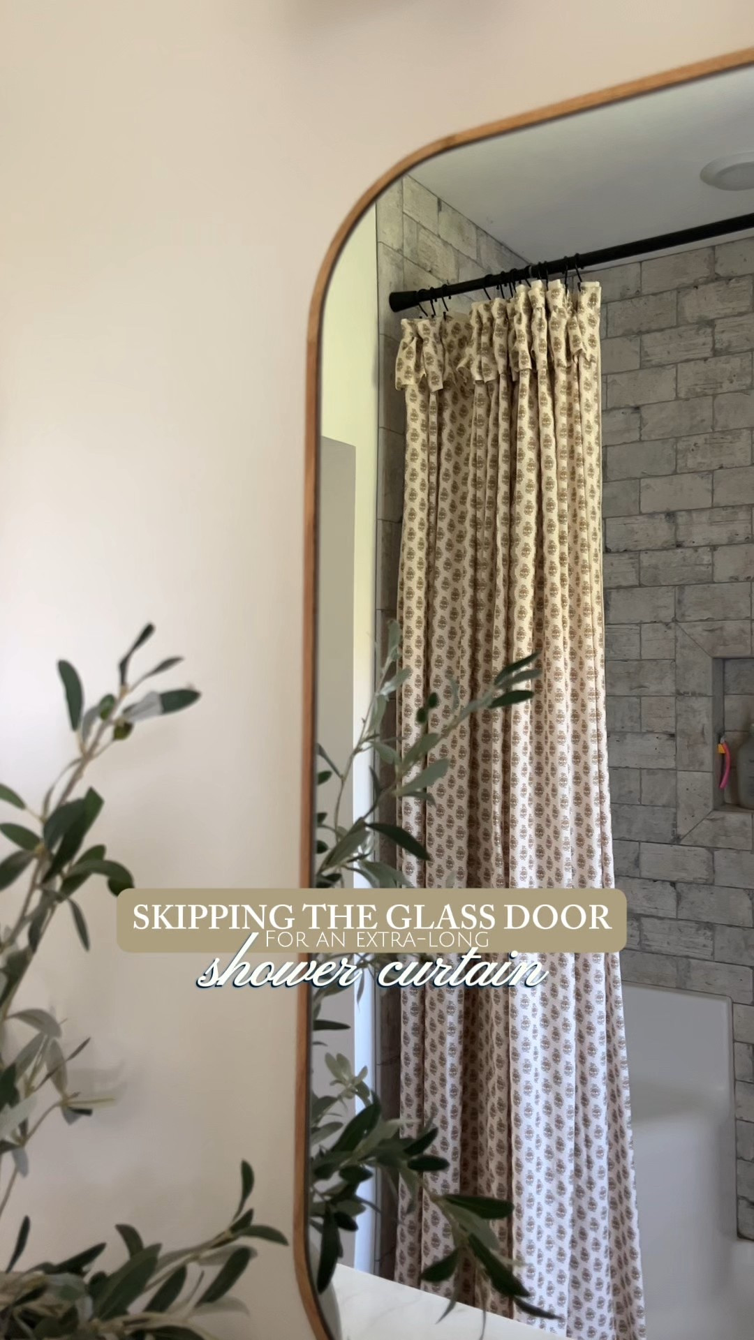 extra long shower curtain , extra-long shower curtain , shower curtain inspo , cute shower curtains , extra long shower curtains , neutral home decor , neutral bathroom decor , neutral bathrooms