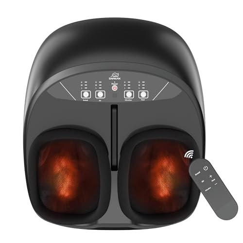 Snailax Foot Massager with Heat, Remote Control, Shiatsu Heated Foot Massager Machine with Deep Kneading, Rolling, Compression, Vibration, Size 13 | Amazon (US)