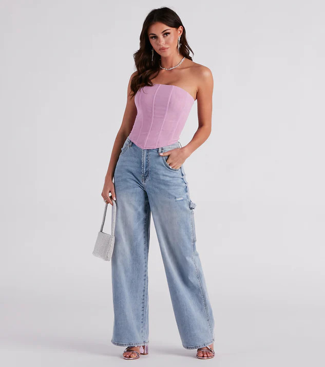 Trish Cargo Wide-Leg Jeans by Windsor Denim | Windsor Stores