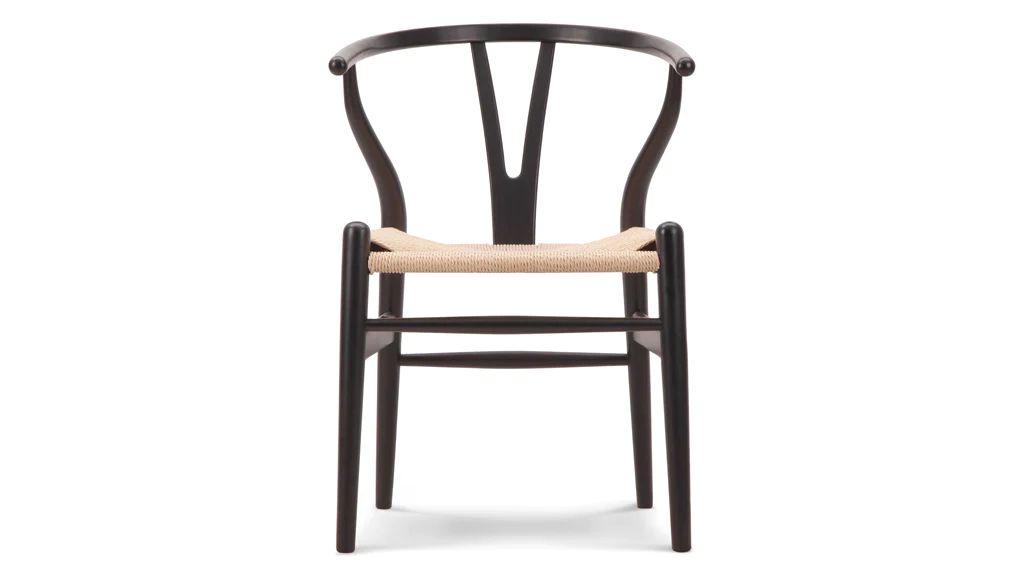 Wishbone Chair - Wishbone Chair, Black | Interior Icons