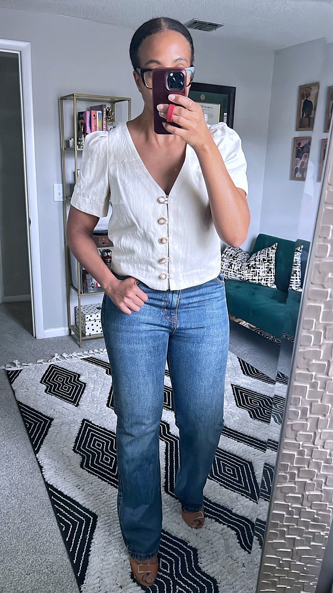 Outfits Lately - Future Casual Look for the office, dinner or a fun weekend outing.

• Sezane Nevi Blouse
• Sezane Serge Trousers
• Coach Heels (old)

workwear, office outfit, business casual, affordable workwear, fall fashion, fall outfit, work outfit, fall workwear, wide leg jeans

#LTKMidsize #LTKSeasonal #LTKOver40 #LTKFindsUnder100
#LTKWorkwear

#LTKShoeCrush #LTKStyleTip #LTKautumn