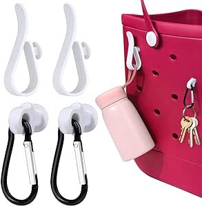 AIERSA Inserts Hooks Accessories for Bogg Bag,Charms Key Holder Carabiner for Bogg Bags,Pouch Ear... | Amazon (US)