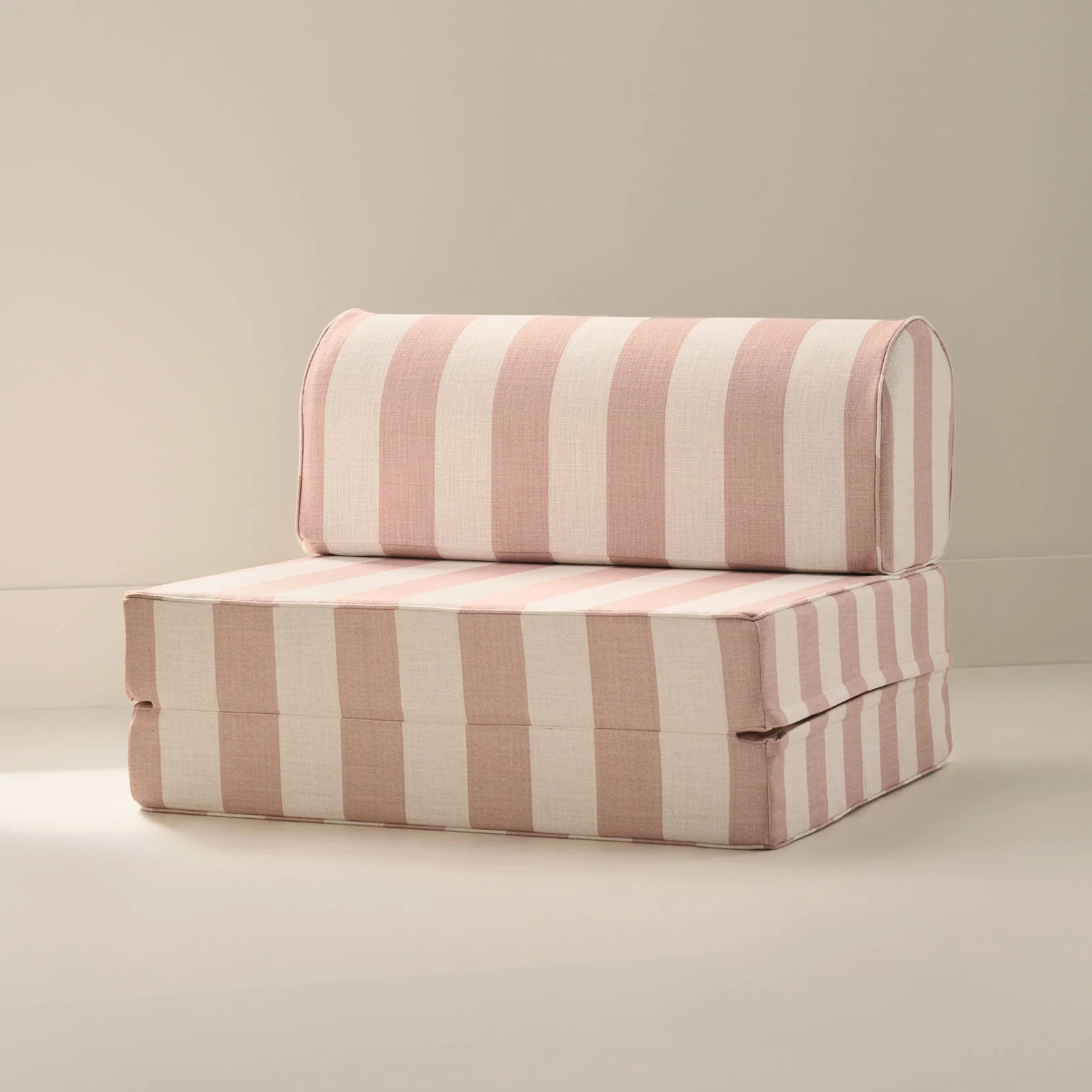Ivory & Petal Pink White Striped Modular Couch | Harlan | House of Noa | House of Noa