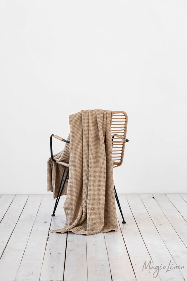 MagicLinen Waffle Throw | Urban Outfitters (US and RoW)