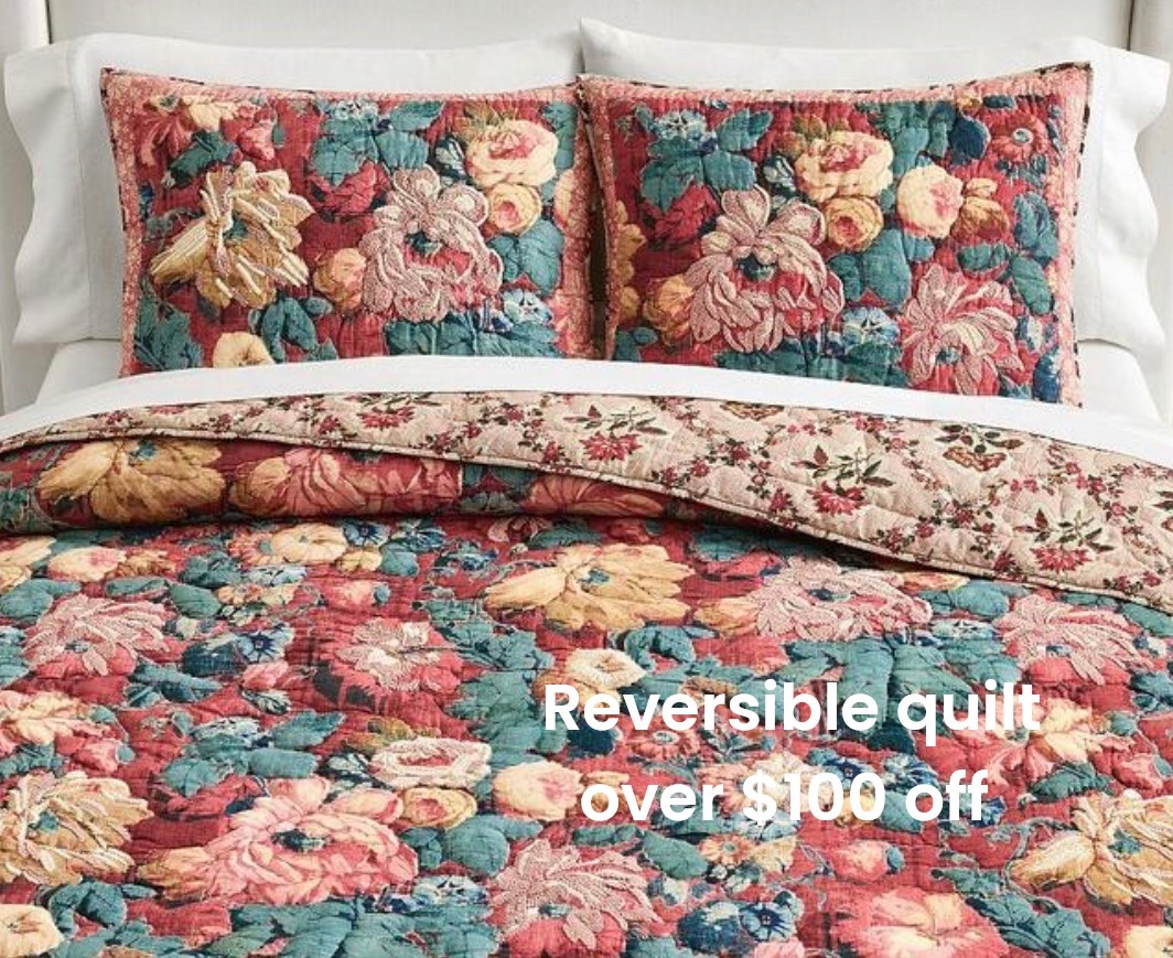 Love this bright and colorful reversible floral quilt. It’s currently on sale!!!

#LTKHome #LTKSeasonal #LTKSaleAlert