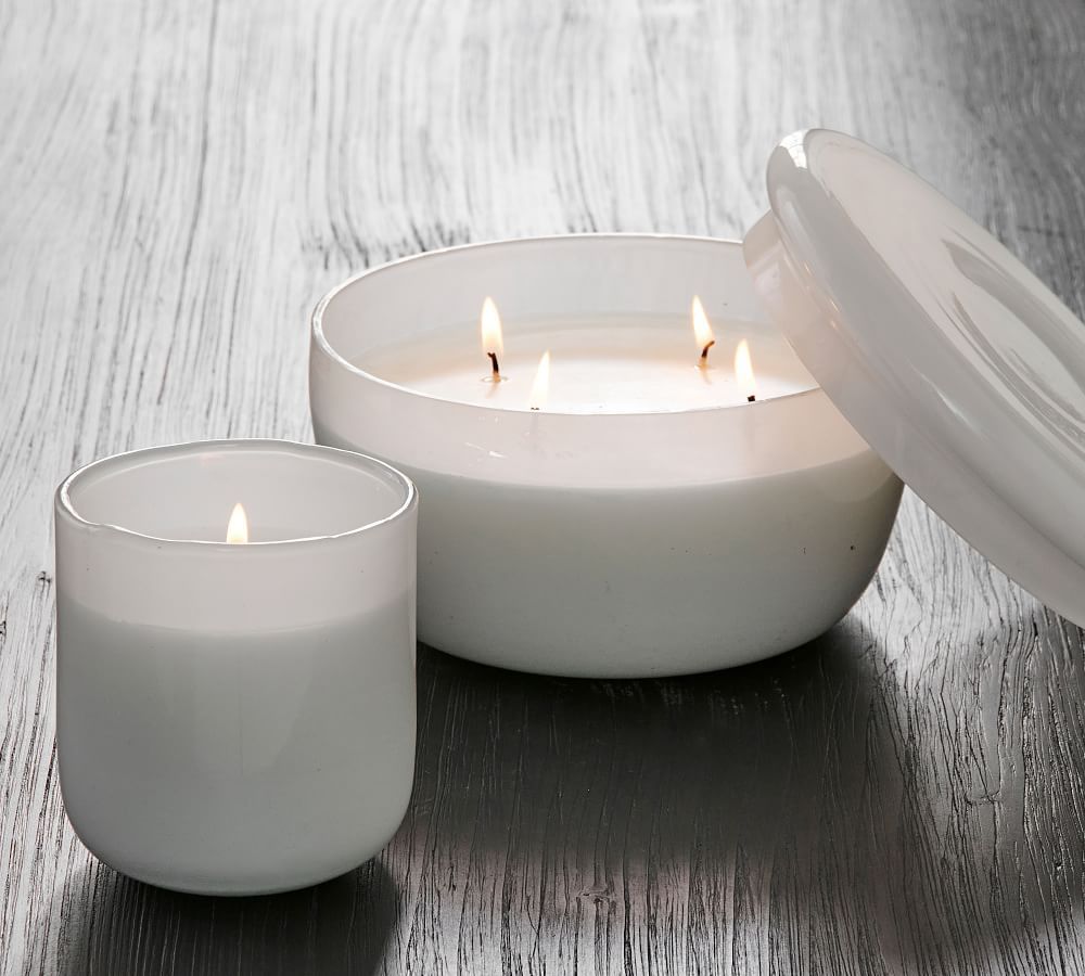 Modern Glass Candle - Amalfi Jasmine | Pottery Barn (US)