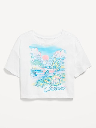 Loose Cropped Licensed Graphic T-Shirt for Girls | Old Navy (US)