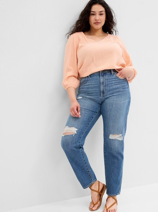 Gauze Smocked Top | Gap Factory