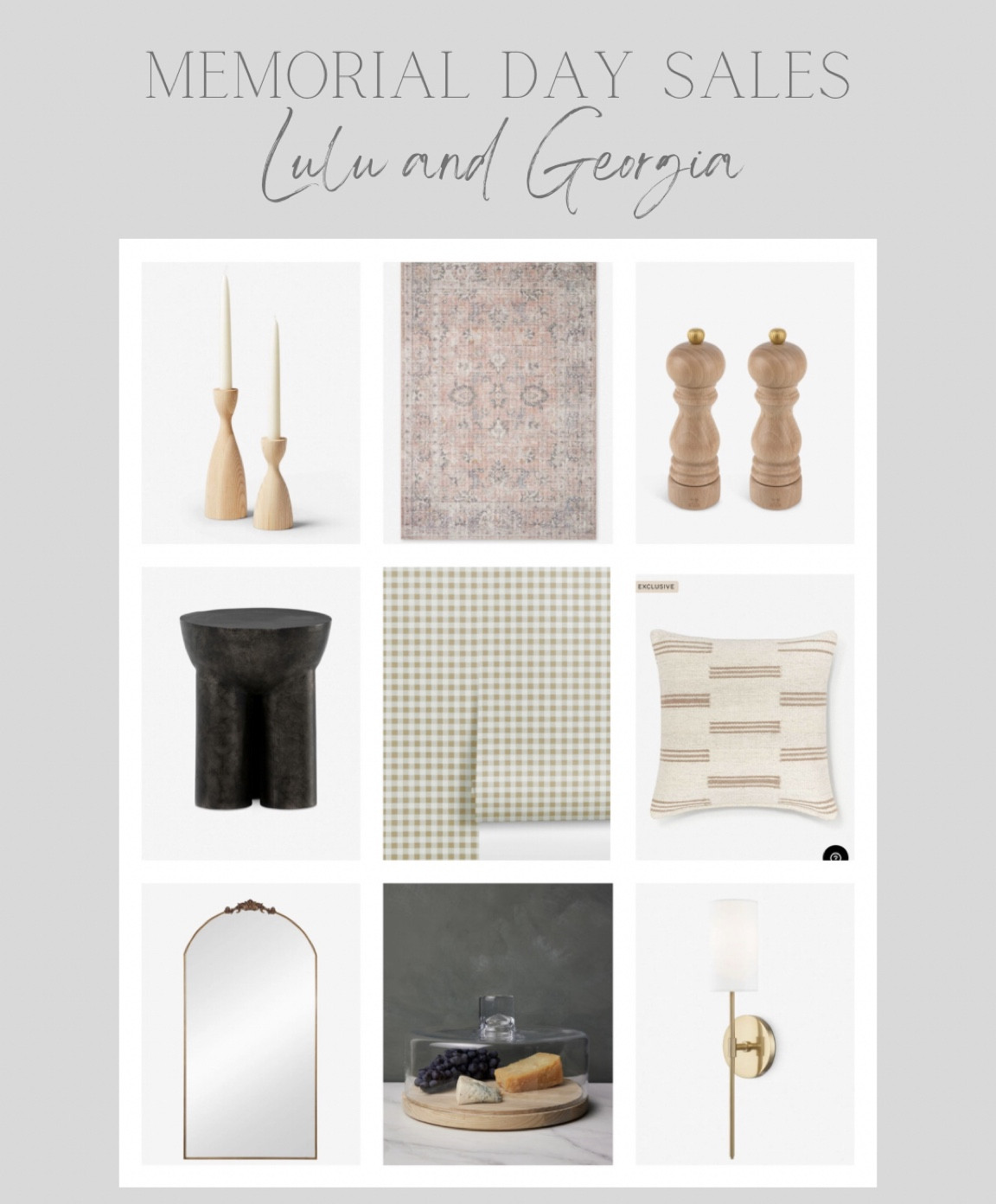 Memorial Day Sales | Lulu & Georgia 

#LTKsalealert #LTKhome