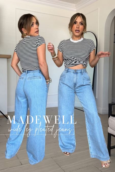 @madewell jean look 👀 

✔️ size 26 in jeans XS in tee 

#LTKxMadewell #LTKU #LTKSaleAlert