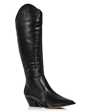 Schutz Women's Fantinne Pointed Toe Leather Western Boots | Bloomingdale's (US)