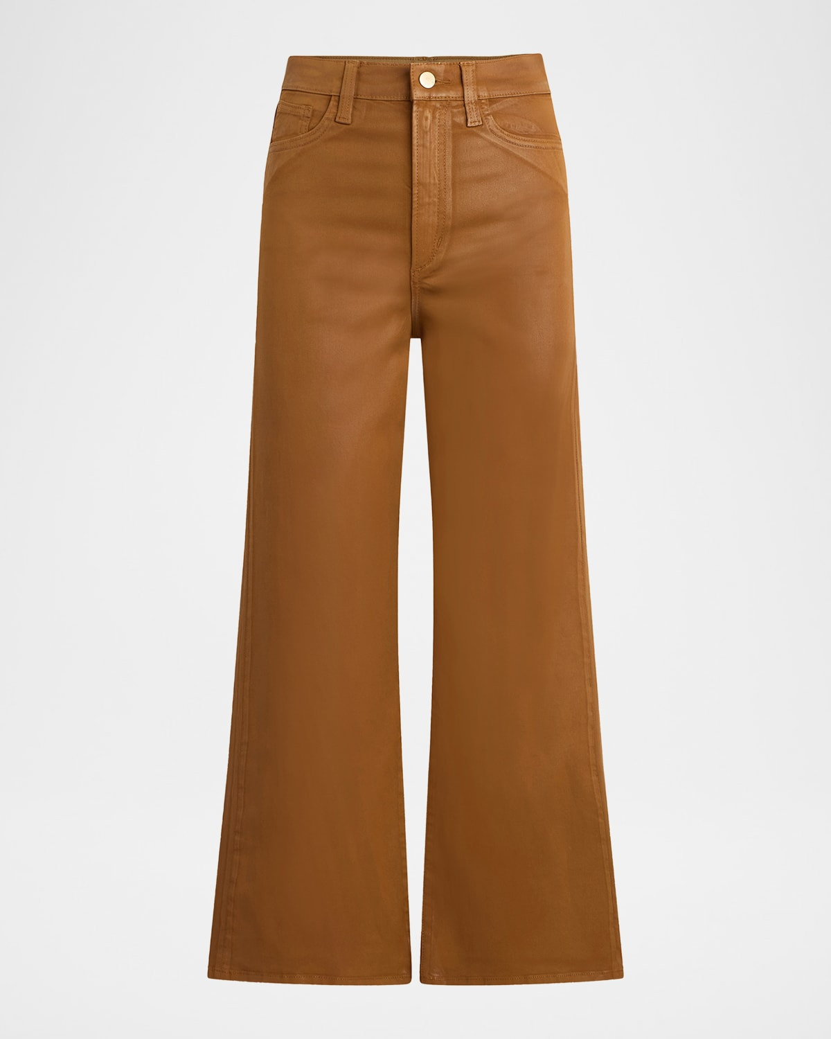 The Mia Wide-Leg Coated Jeans | Neiman Marcus