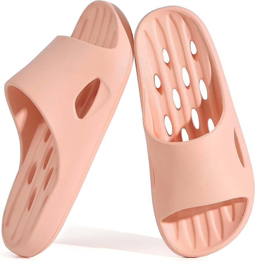 Mens Shower Shoes With Holes Dry Quickly Bath Slippers Womens Non Slip Indoor Home Bedroom Pool S... | Amazon (US)