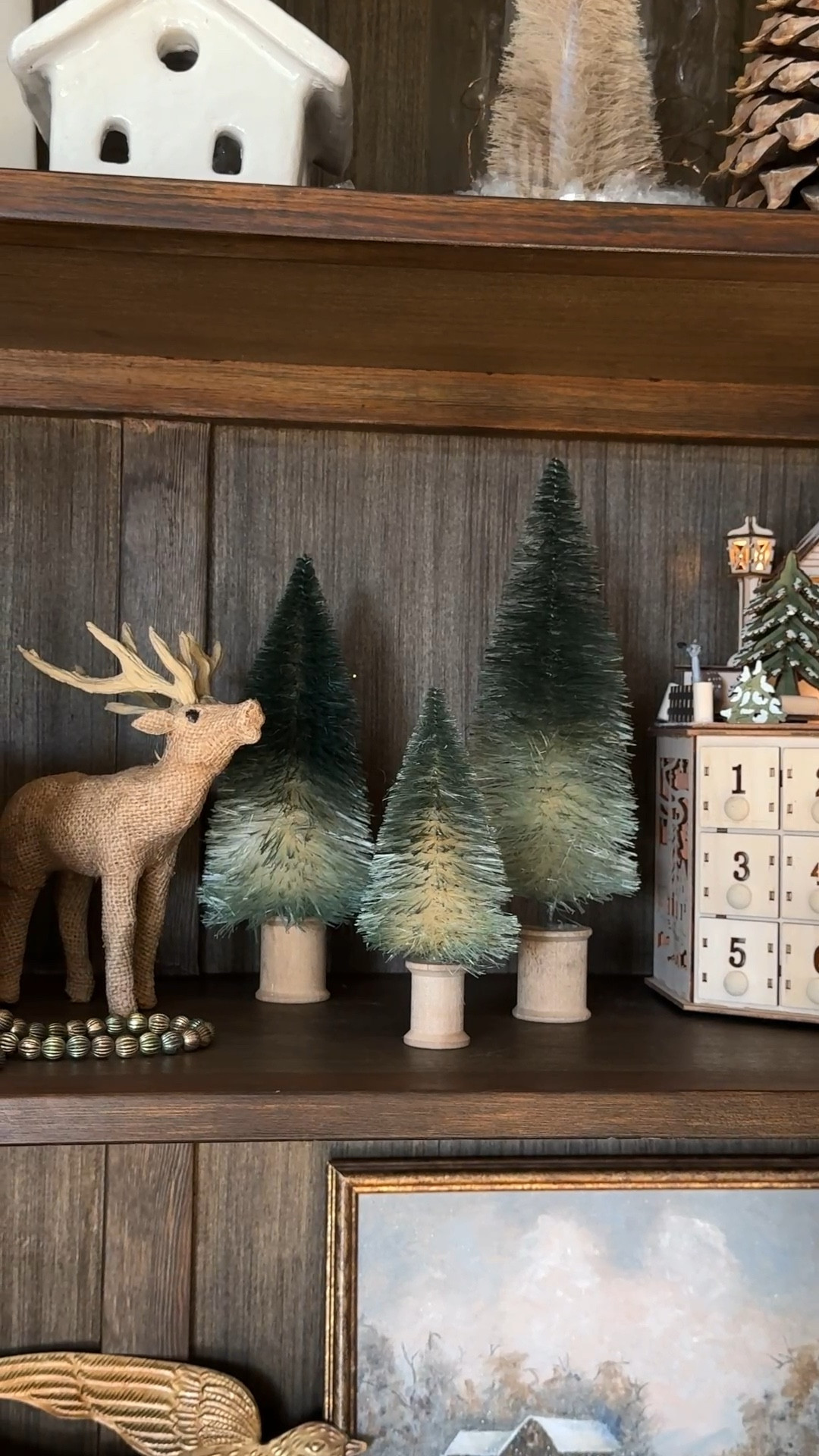 This is an easy way to dress up bottle brush tree bases! I like to use vintage wood spools to swap out the more simple bases. It also adds a little vintage charm which you know I like! This is such an easy change that I’ve been doing for years and makes my decor even more personal. I add a small piece of paper towel to the bottom of the spool to keep the hot glue in place! 

#easydiy #christmasdiy #diyproject

#LTKhome #LTKHoliday #LTKSeasonal
