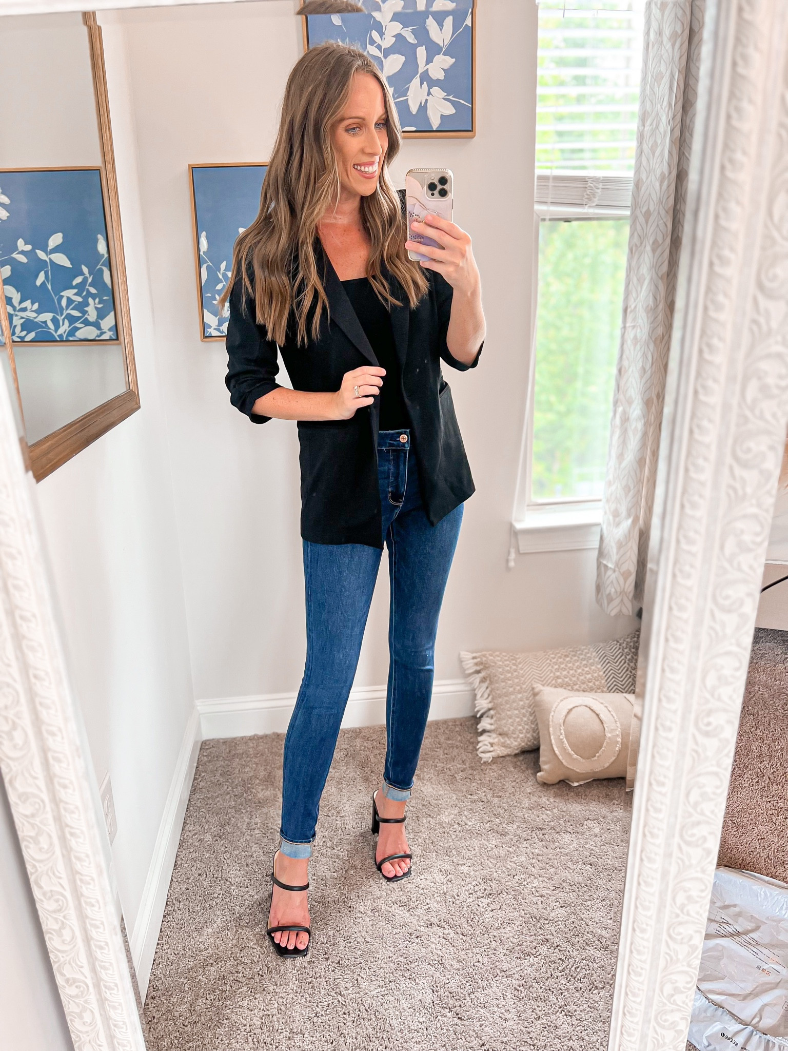 For those business babes 🖤

This blazer is great to dress up or down 🖤

Pair with jeans & sneakers
Skirt & heels
Jeans & heels 
Slacks with mules 

So many options - I’m wearing a size small - size up one for an oversized look ( would be cute with a graphic tee as well )

Blazer, teacher outfit, bodysuit, jeans, jeggings, back to school, heels, flats, sneakers , graphic tee, office casual , amazon fashion, amazon find, amazon must have 

#LTKBacktoSchool #LTKworkwear #LTKstyletip