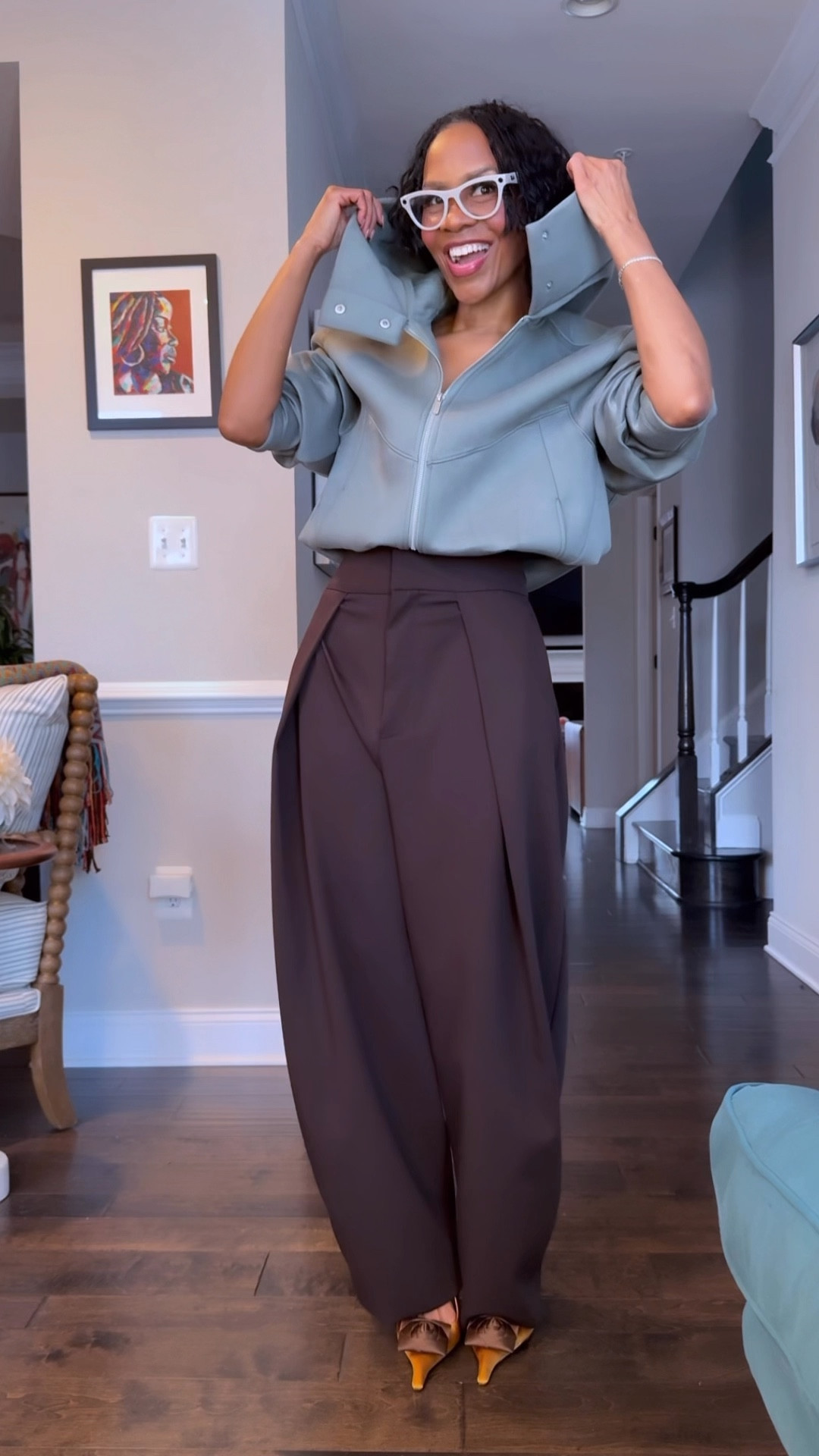 This Walmart Jacket is Back in Stock!! The ZARA pants are Sold Out in this Color but I found another Color! 
@Zara