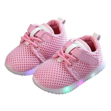 Ketyyh-chn99 Toddler Boys Sneakers Shoes for Baby Walker Light Up Baby Casual Soft Shoes Breathable Toddler Shoes Baby Trainers Sports Shoes for Infant Boys Girls Shoes Black 6.5 | Walmart (US)