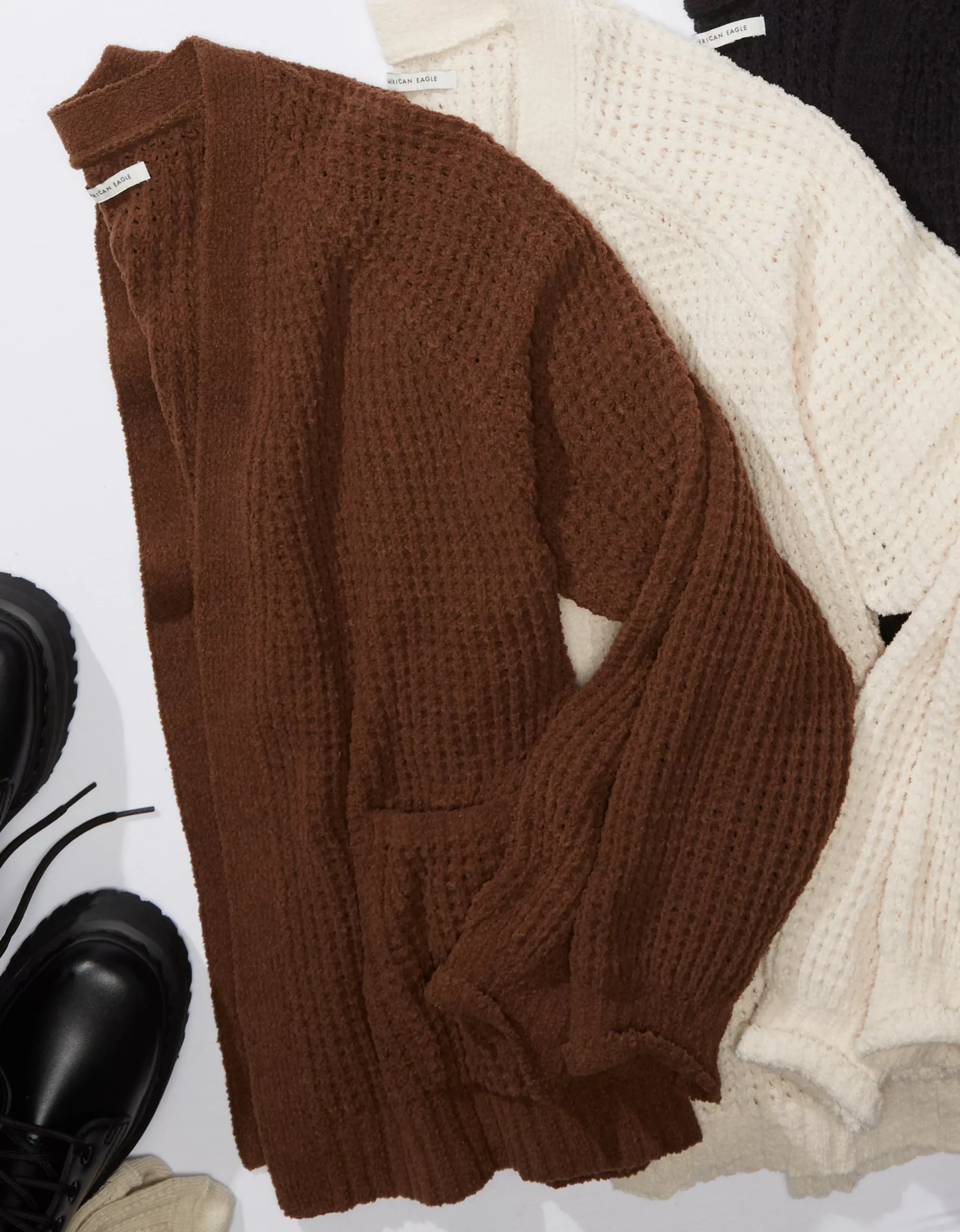 AE Chenille Cardigan | American Eagle Outfitters (US & CA)