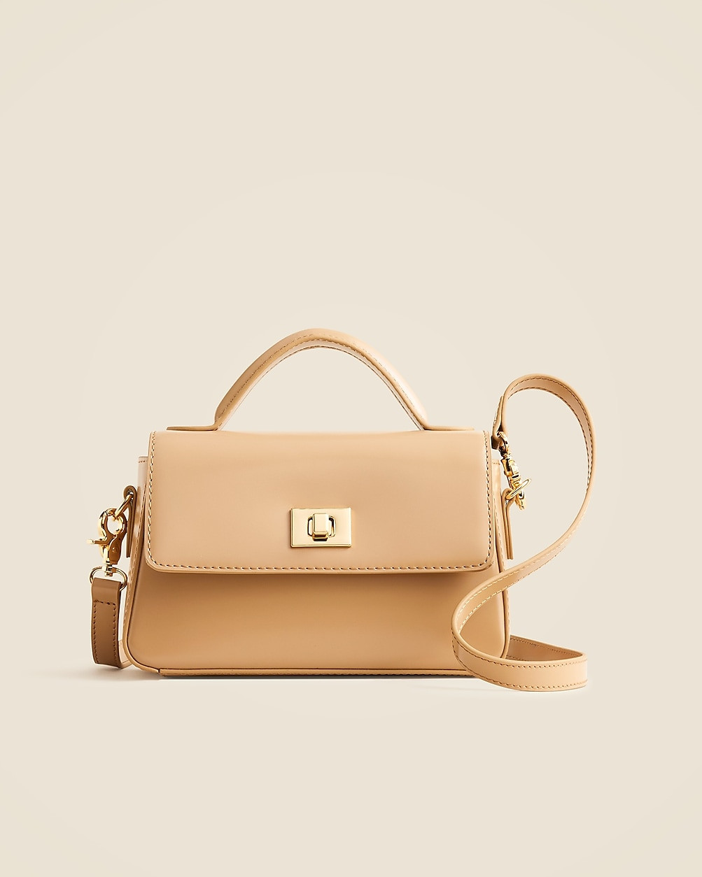 Small Edie top-handle bag in Italian leather | J. Crew US