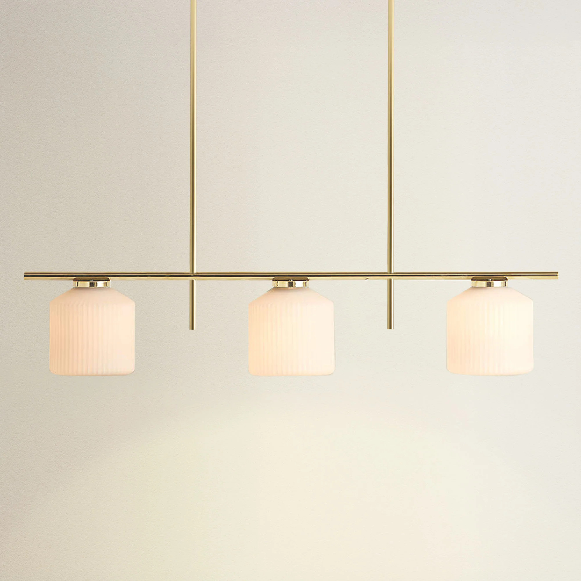 Serene Polished 3 Light Pendant Light | Rowabi
