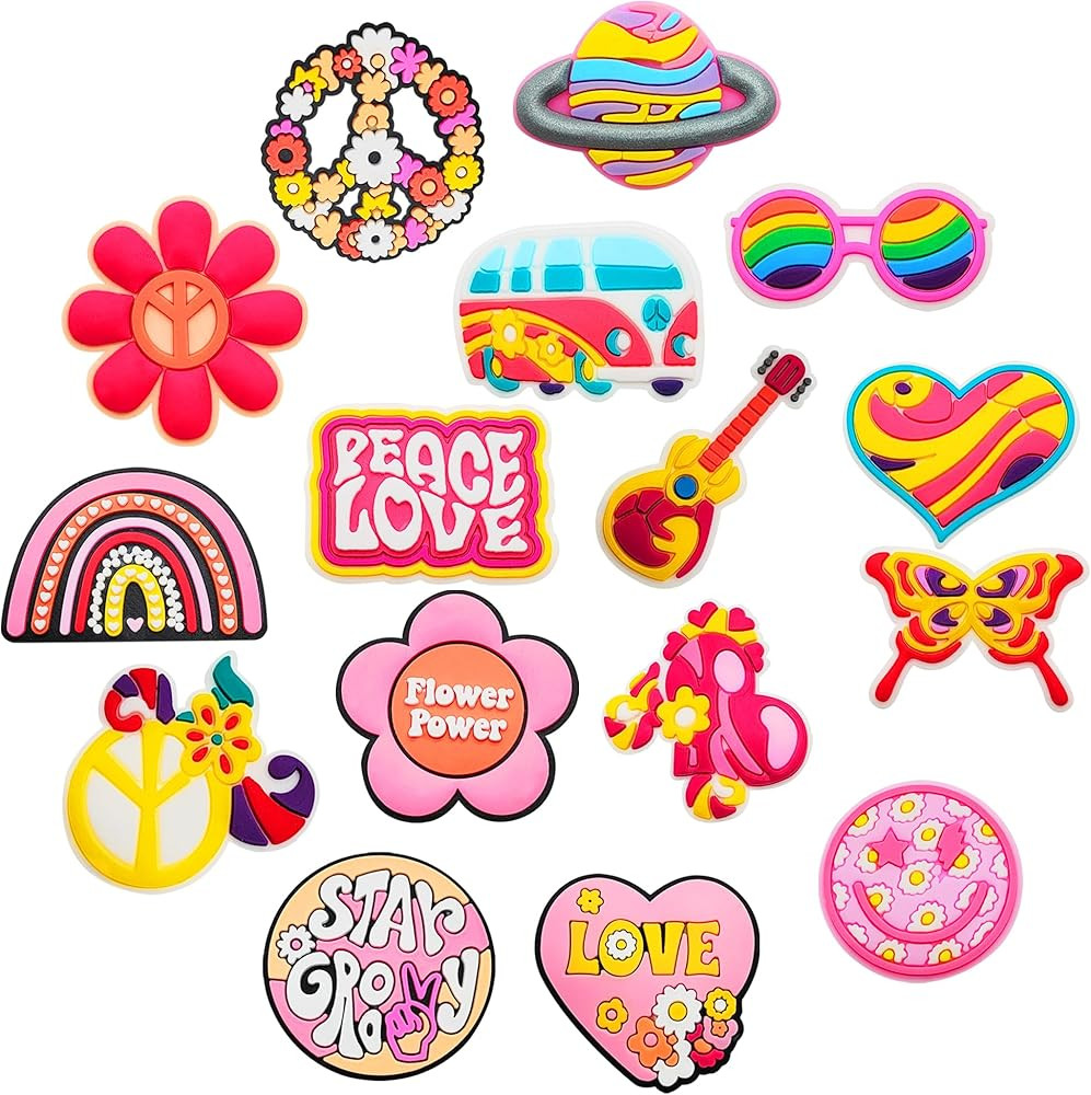 25 Pcs Shoe Charms, Cute Shoe Accessories Charms for Teens Kids Adults, Aesthetic Shoe Decoration... | Amazon (US)