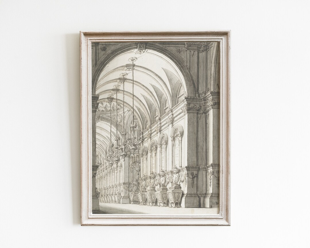 Vintage Architecture Wall Art for Gallery Wall Decor - Etsy | Etsy (US)