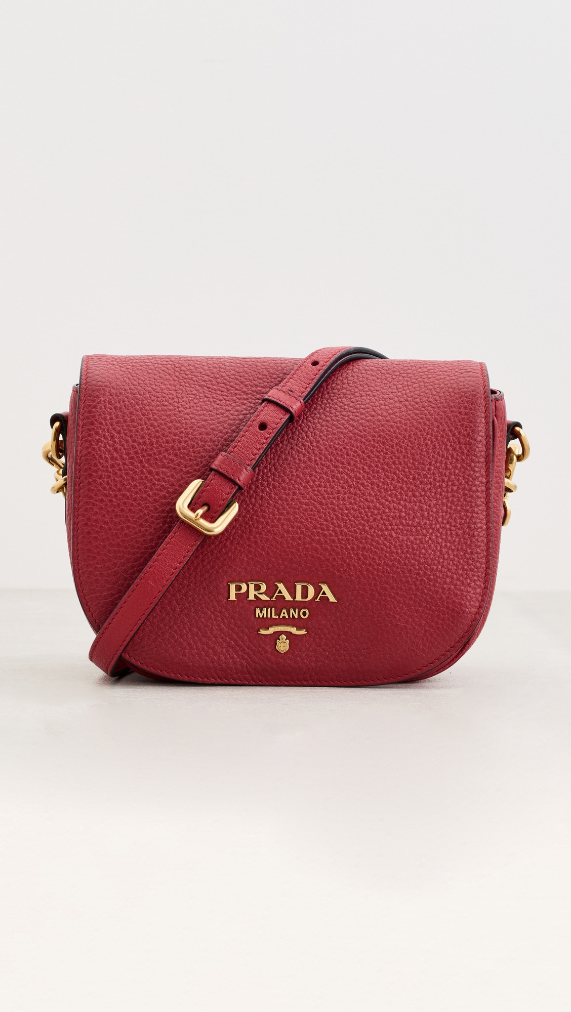 Prada Vitello Daino Dual Strap Crossbody Bag - Red | Shopbop