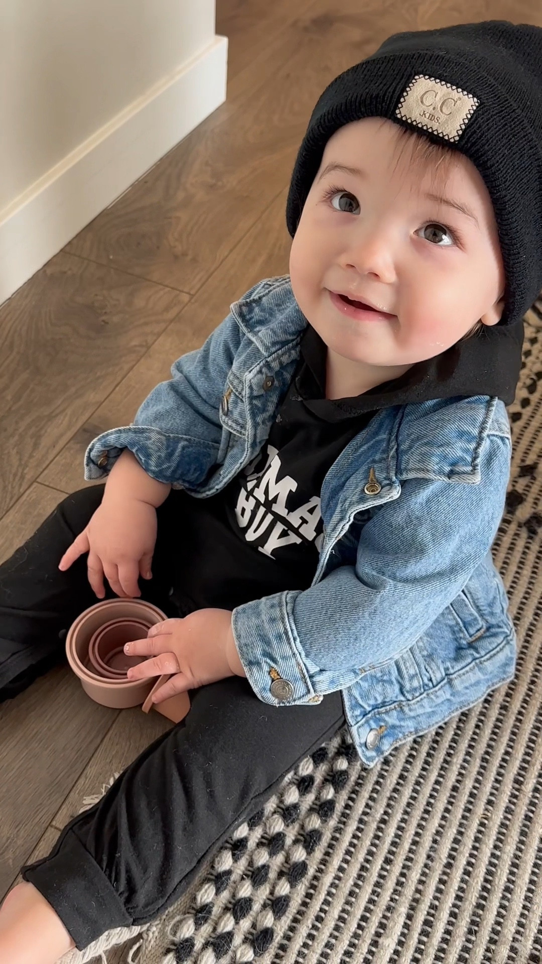 Toddler Boy OOTD 🖤 his outfit is linked down below!

#LTKFamily #LTKKids #LTKStyleTip