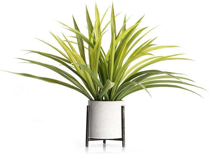 Velener 15" Potted Spider Plant in Artificial Plant Stand- Fake Plants for Indoors Outdoor Patio ... | Amazon (US)