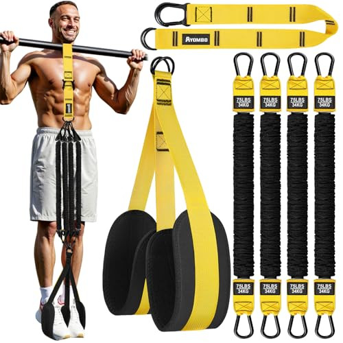 Ayombo Pull Up Assistance Bands, Adjustable Heavy Resistance Bands Set for Pull Up Bar, Home Gym Weight Workout Equipment Exercise Pull Up Bands for Muscle Training, Stretching, Physical Therapy | Amazon (US)