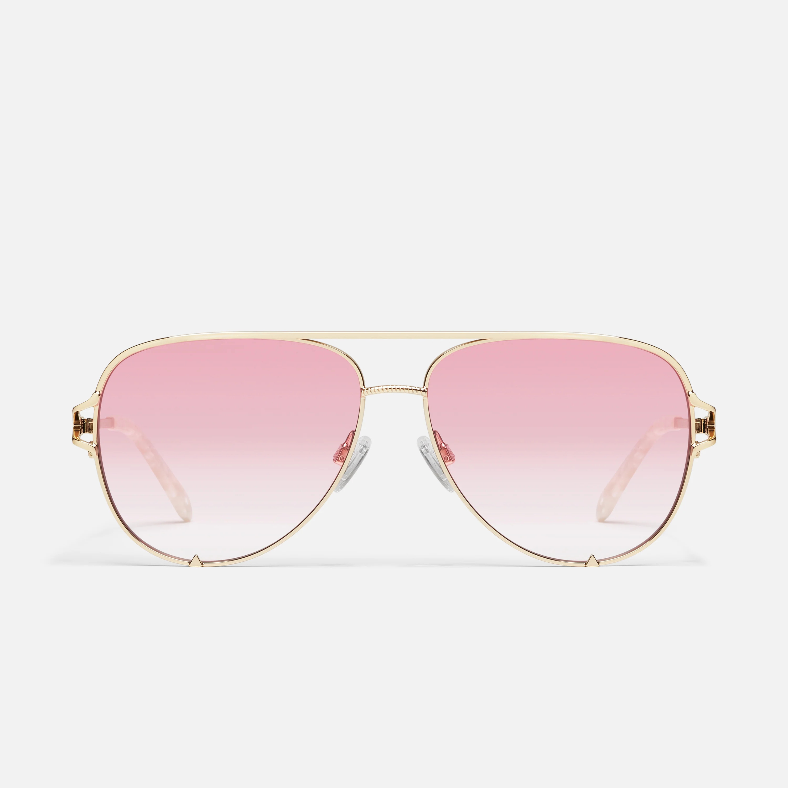 HIGH KEY TWIST ADORNED - GOLD/LIGHT PEONY | Quay Australia