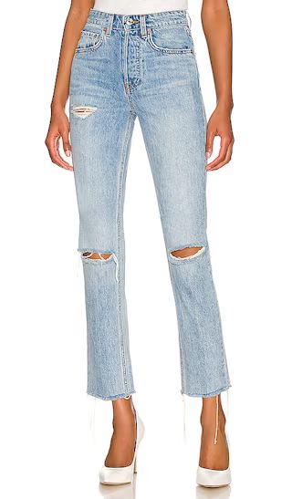 Karolina Petite High Rise Straight Crop in Point Loma | Revolve Clothing (Global)