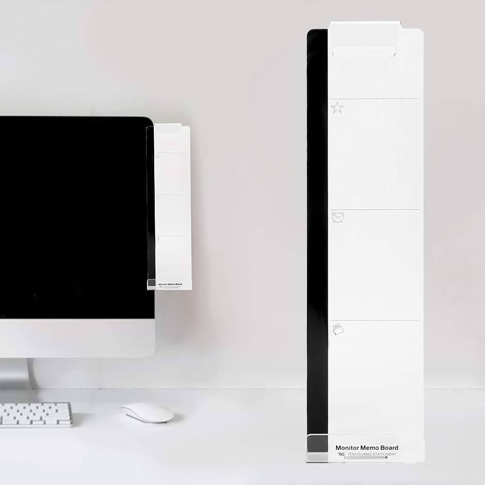 Duokon Monitor Memo Board, Computer Screen Monitor Noteboard, Acrylic Message Memo Boards Sticky ... | Amazon (UK)
