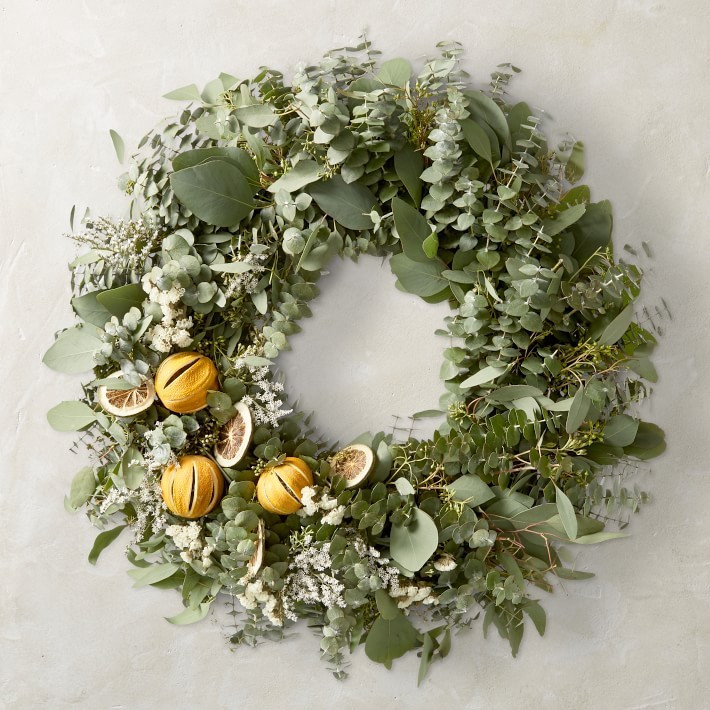 Eucalyptus Orange and Lime Wreath | Williams-Sonoma