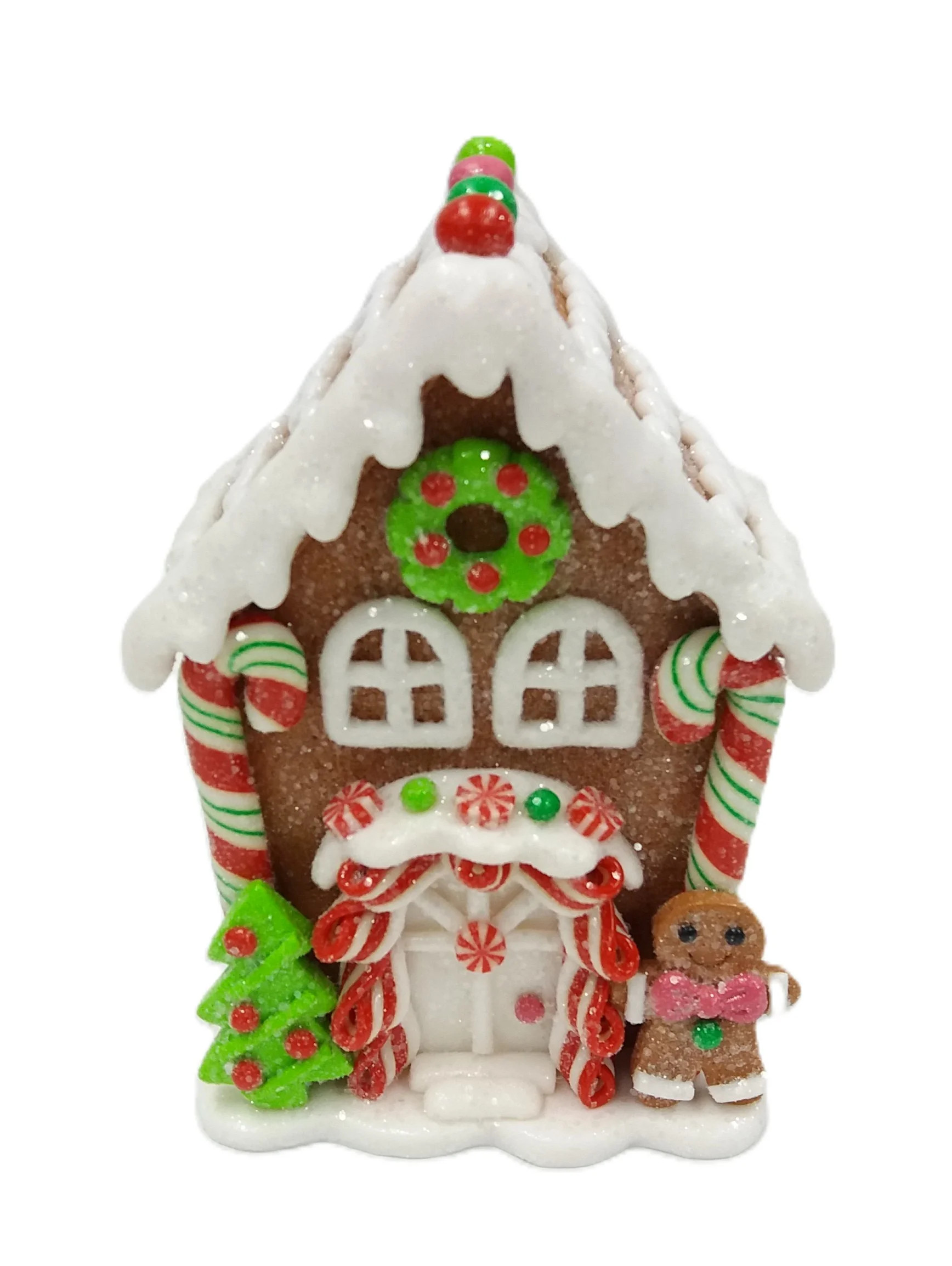 Christmas Village Multicolor Gingerbread House Decoration, 5", by Holiday Time | Walmart (US)