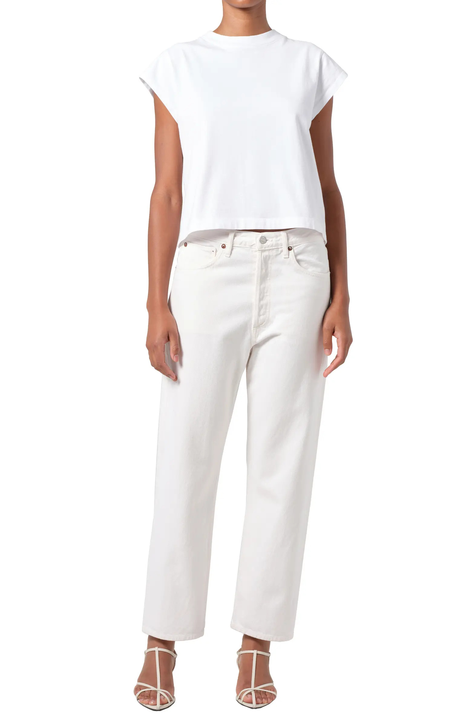 '90s Mid Rise Relaxed Straight Leg Organic Cotton Jeans | Nordstrom