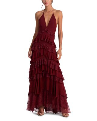 Liana V Neck Ruffle Maxi Dress | Bloomingdale's (US)