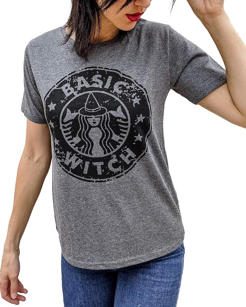 HH Family Halloween Shirts for Women Cute Hocus Pocus Cotton Blend Tee Tops | Amazon (US)