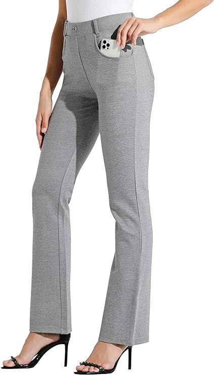 Willit Women's Yoga Dress Pants Bootcut Work Slacks Pants Stretch Office Casual Pants Petite/Regu... | Amazon (US)