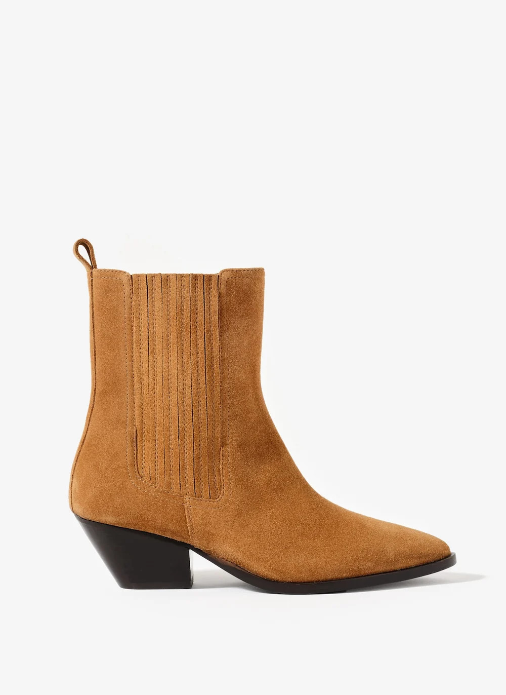 Tate Tan Suede Ankle Boots | Mint Velvet