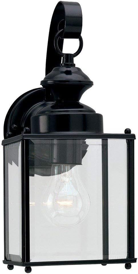 Sea Gull Lighting 8457-12 Single-Light Jamestowne Outdoor Wall Lantern with Clear Beveled Glass, ... | Amazon (US)