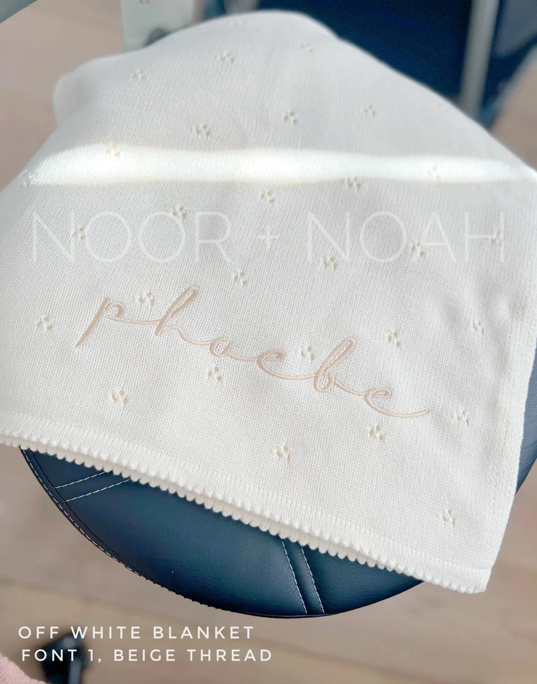 Personalized Knit Baby Blanket: Pointelle Swaddle, Newborn Gift - Etsy | Etsy (US)