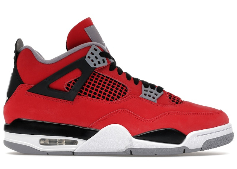 Men's Jordan 4 Retro Toro Bravo (2026) Sneakers in Fire Red/White/Black | StockX