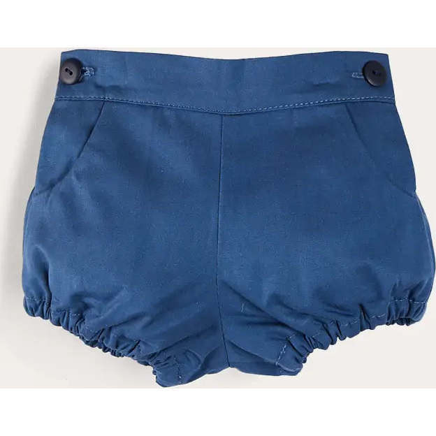 Plain Button Detail Bloomers in Blue | Maisonette
