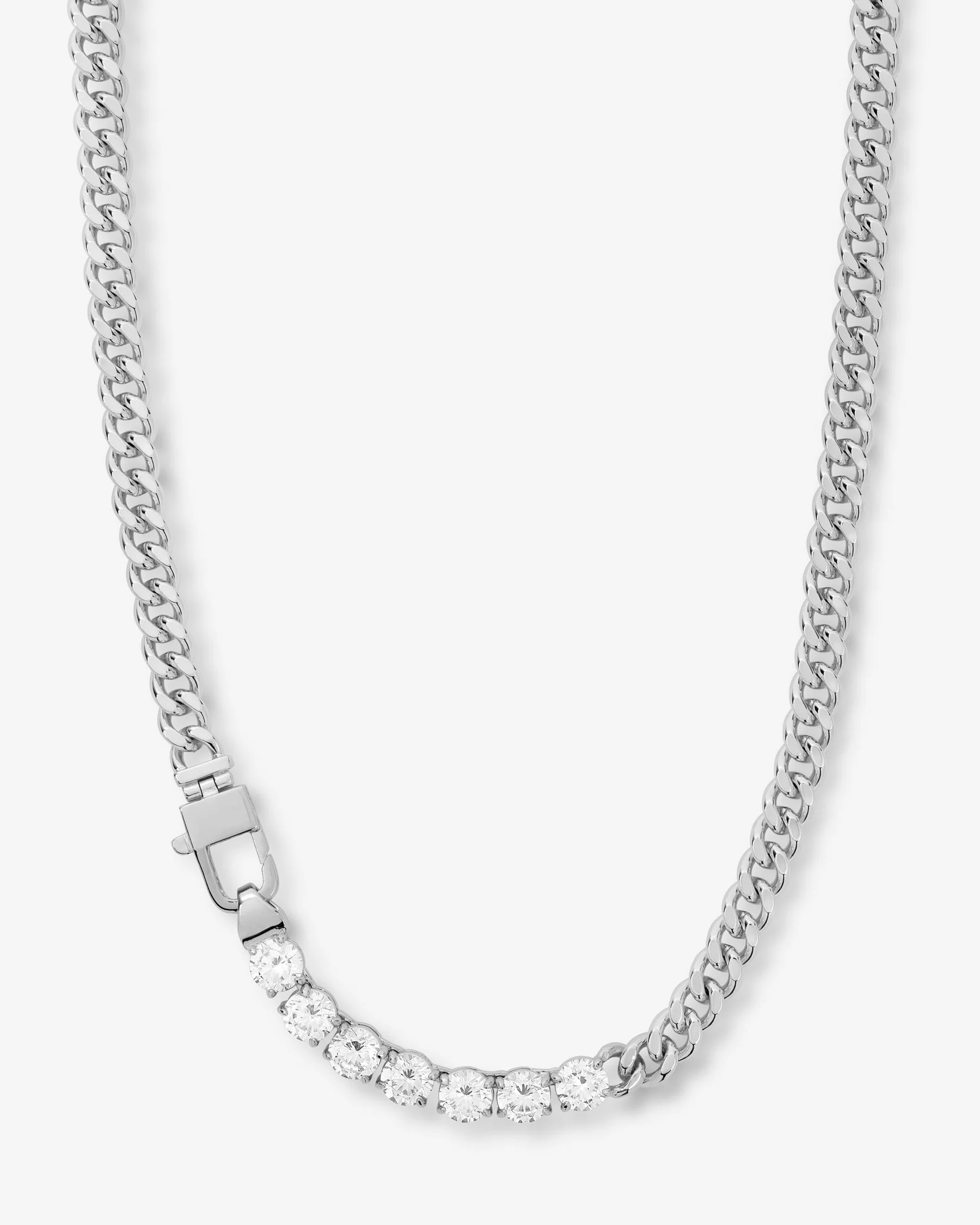 Julian Loves Diamonds Necklace 18" - Gold|White Diamondettes | Melinda Maria Jewelry