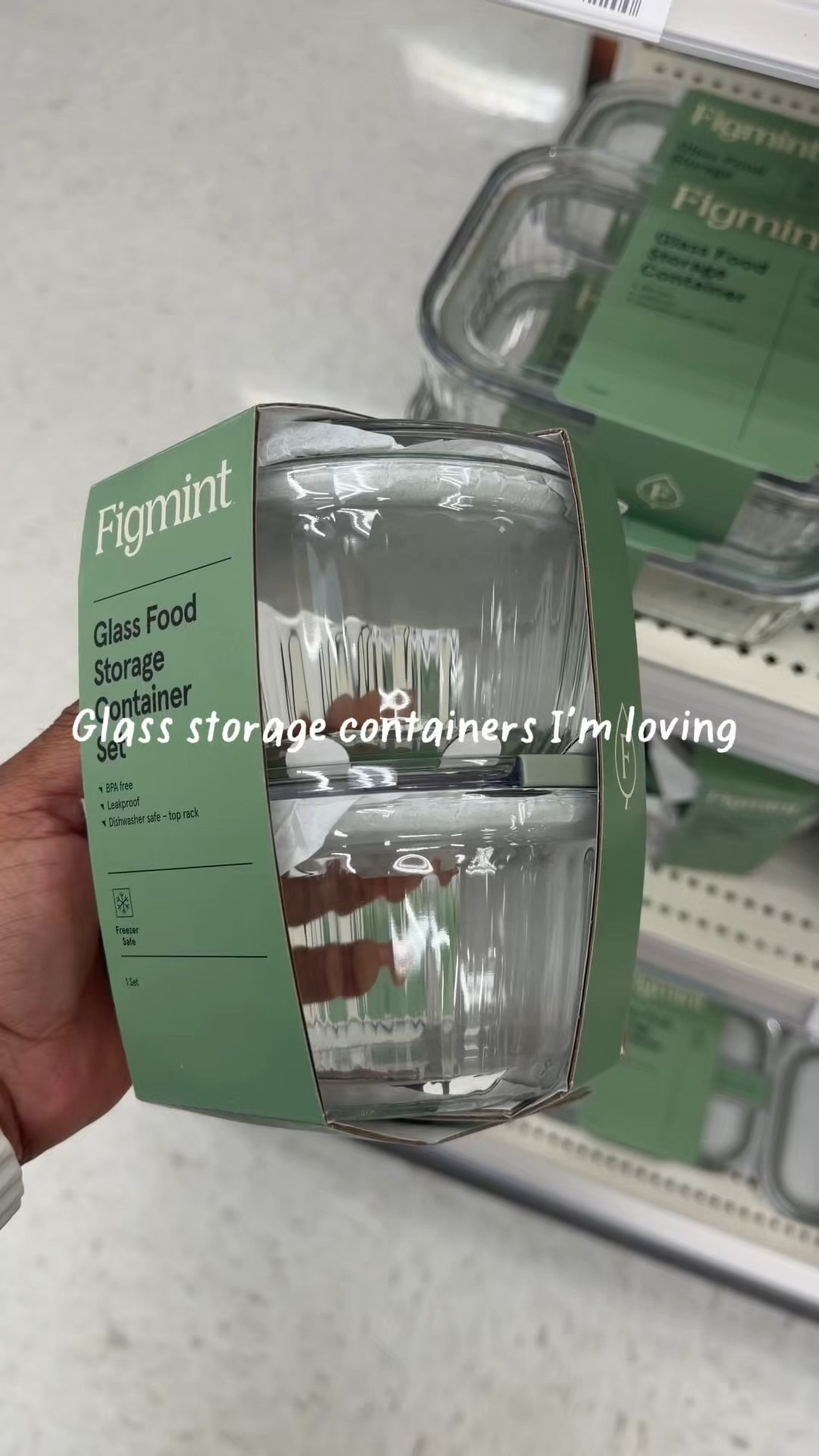 My favorite glass storage containers! Comes in different sizes! Perfect for overnight oats and more #targetfinds #foodstorage 