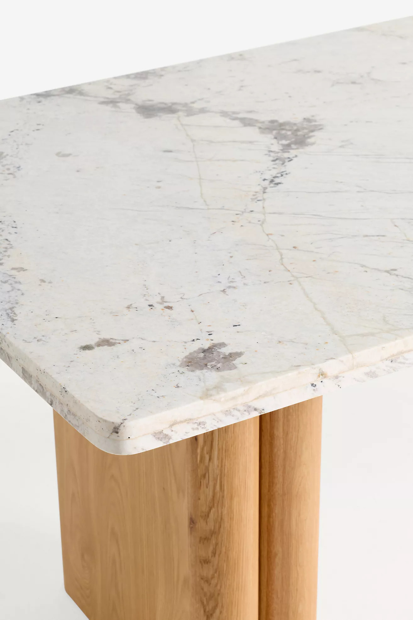Renata Rectangle 96" Marble-Top Dining Table | Anthropologie (US)
