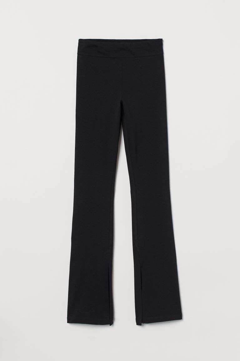 Flared slit-detail leggings | H&M (UK, MY, IN, SG, PH, TW, HK)